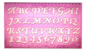 Regla Normografo Letras Abecedario Diseño
