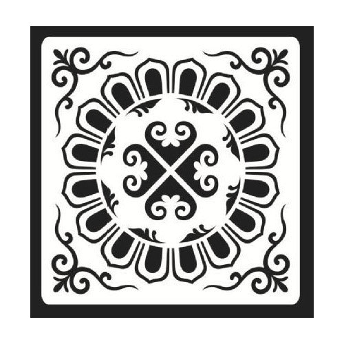 Plantilla Stencil 15x15 Cm Diseño Mandalas