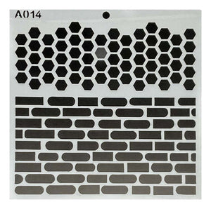 Plantilla Flexible 15x15 Cm Stencil Diseños Texturas