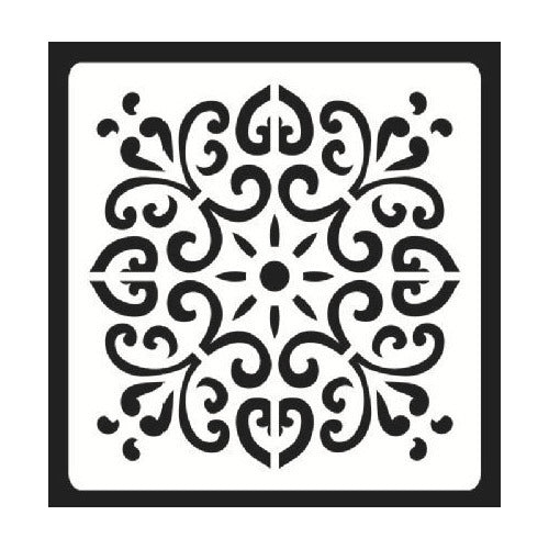 Plantilla Stencil 15x15 Cm Diseño Mandalas