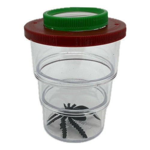 Vaso Con Lupa Insectario Con Doble Aumento