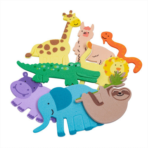 Animales Goma Eva Adhesiva 48 Un Manualidades