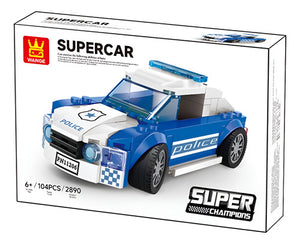 Auto Policía Armable 104 Pzs