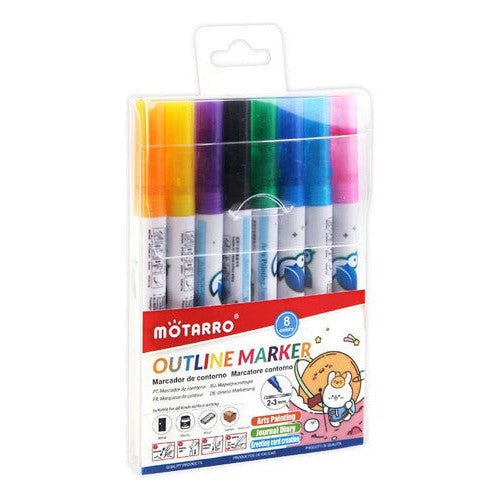 Marcadores Acrilicos Metalizados 8 Colores Manualidades