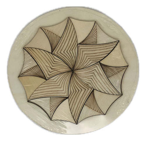 Rompecabezas Puzzle Redondo Madera Mandala