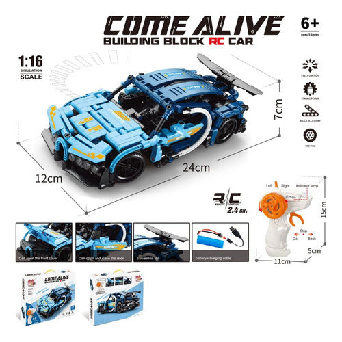Auto De Bloques A Control Remoto Escala 1:16
