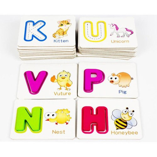 Tarjetas De Aprendizaje De Letras Abecedario En Inglés