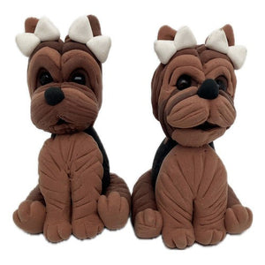 Perrito Cafe De Goma Eva 3d Figura Decorativa