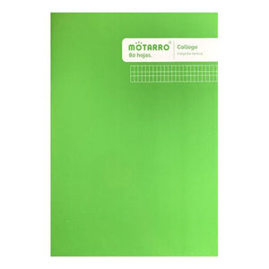 Cuaderno College Caligrafia Vertical 80 Hjs