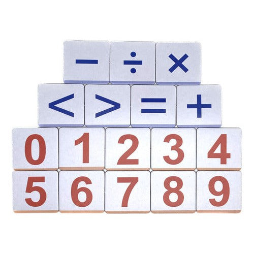 Fichas Números Y Símbolos Móviles Adetec