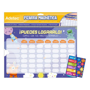 Pizarra Magnética Horario Escolar