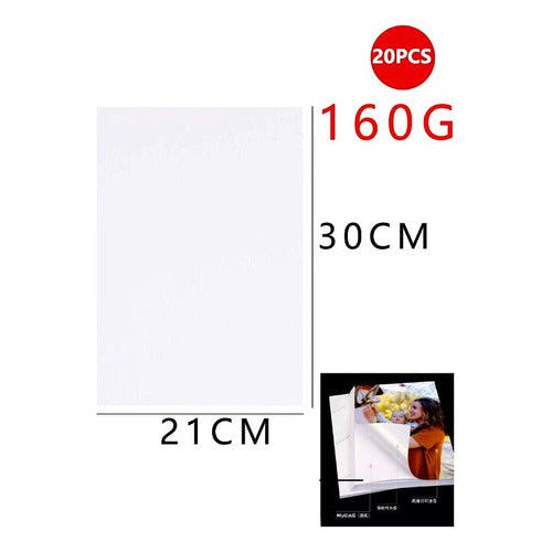 Papel Fotográfico Autoadhesivo Brillante A4 160 Gr. 20 Hj