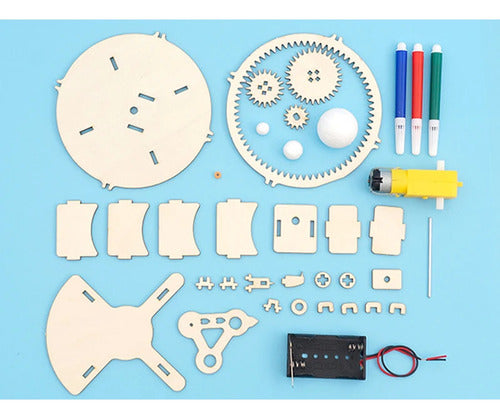 Kit De Modelo De Sistema Solar Rotación/traslación Escolar