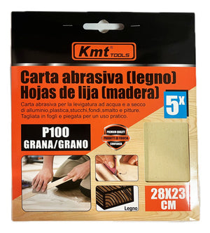 Lija Para Madera 100 Gr 5 Un