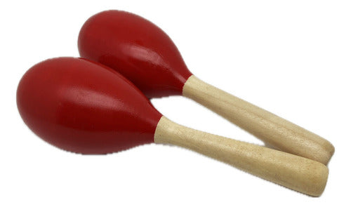 Instrumento De Percusión Maracas Madera