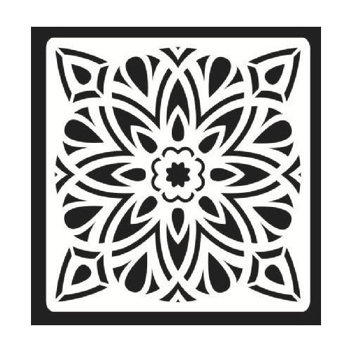 Plantilla Stencil 15x15 Cm Diseño Mandalas