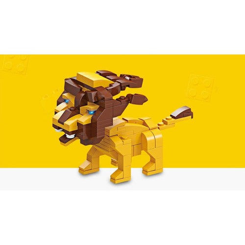 Bloques Contruccion Animales Selva 6 En 1 |ojitos De Ternura