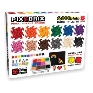 Contenedor 6.000 Piezas, 12 Colores Pix Brix
