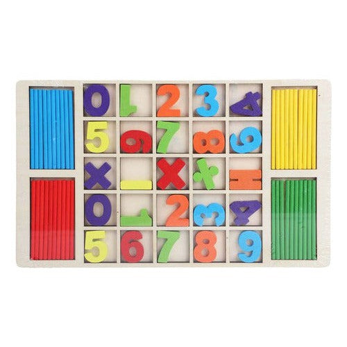 Juego Didáctico De Madera Matemáticas