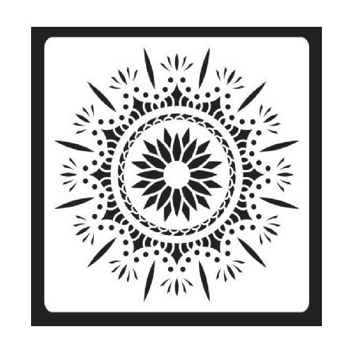 Plantilla Stencil 15x15 Cm Diseño Mandalas