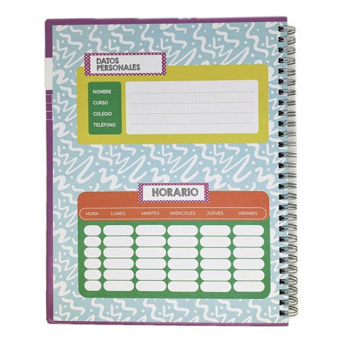 Cuaderno Universitario 7 Mm Tapa Extra Dura Liso 100 Hj