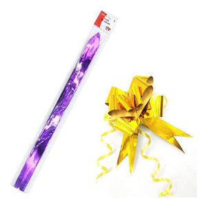 Cintas De Regalo Auto-armables Metalizada 5 Un