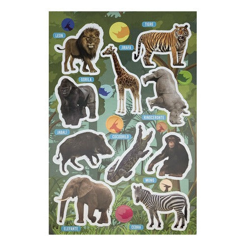 Block Stickers Los Animales Ayuda Escolar