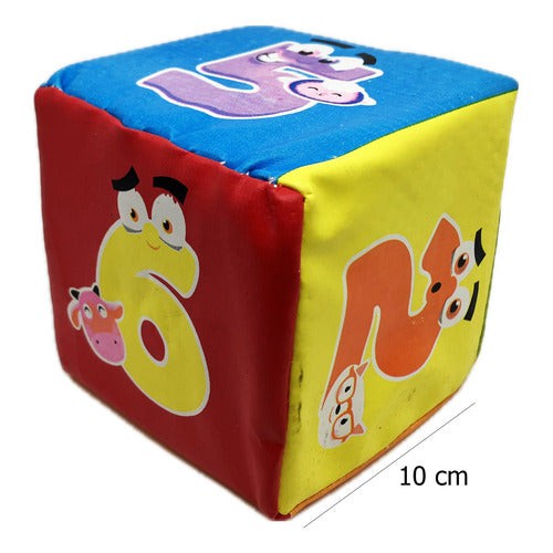 Dado De Tela Espuma 6 Caras 10cm