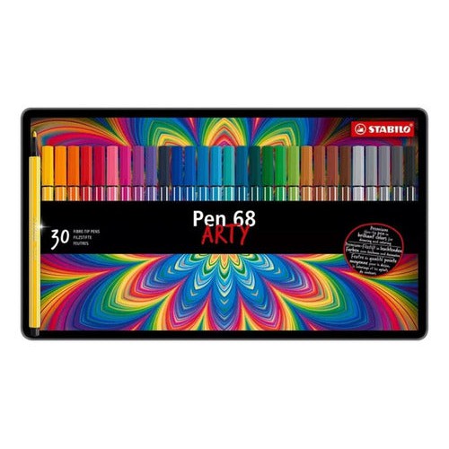 Set De 30 Marcadores Artísticos Pen 68 Arty Stabilo