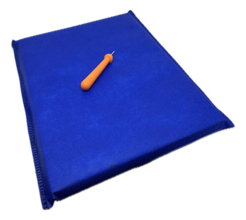 Tabla Para Punzar 25x33 Cm + Punzón Escolar