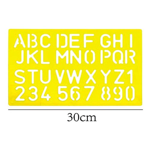 Plantilla Normógrafo Letras Abecedario 30 Mm