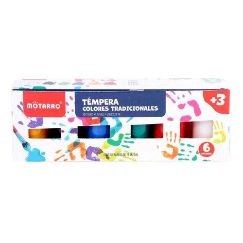 Tempera 6 Colores Básicos 15 Ml