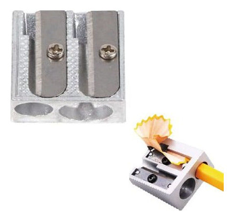 Sacapunta Metálico 2 Orificios