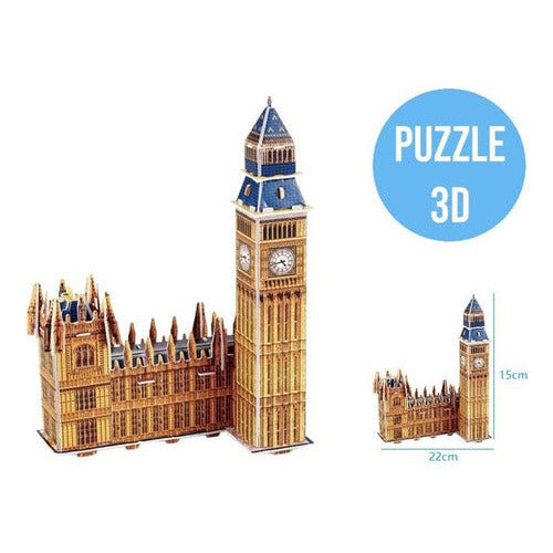 Puzzle Maqueta 3d Carton Pluma Monumetos Historicos