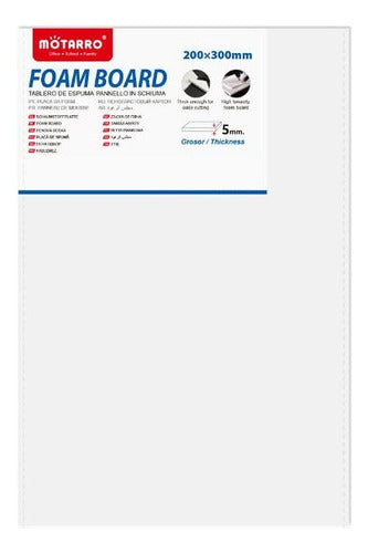 Cartón Pluma Blanco 20x30 Cm 5 Mm