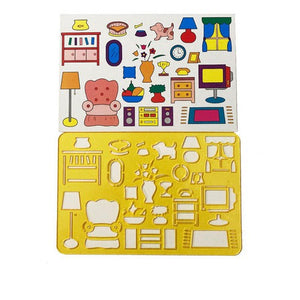 Plantilla Stencil Diseños 12,5x18,5cm Plástica