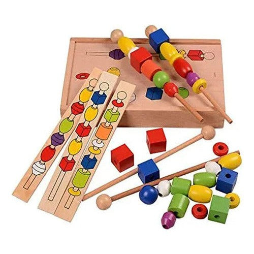 Cuentas Para Hilar Con Patrones Motricidad Fina