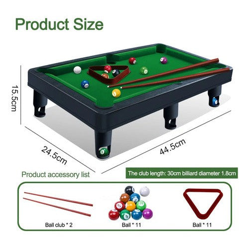 Juego De Mesa Mini Tabla De Pool