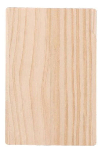 Rebanada Madera Rectangular 15x25 Cm 5 Mm