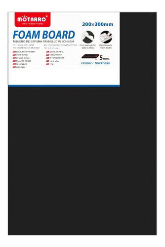 Cartón Pluma Negro 20x30 Cm 5 Mm