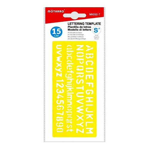Plantilla Normógrafo Letras Abecedario 12 Mm