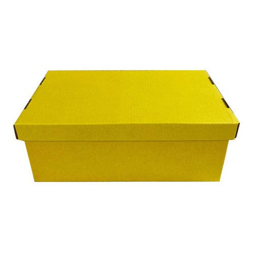 Caja Cartón Escolar 28x17,5x10,5 Cm Amarilla