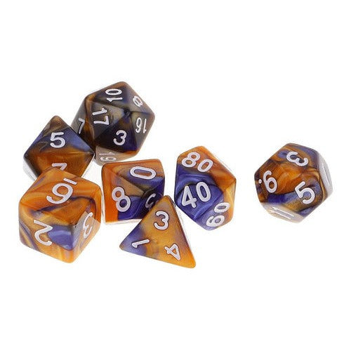 Set De 7 Dados Políedricos Acrílicos Matemática