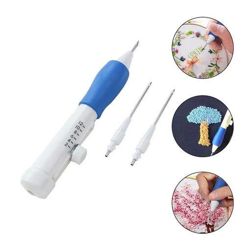 Aguja De Bordado Mágico Punta Fina