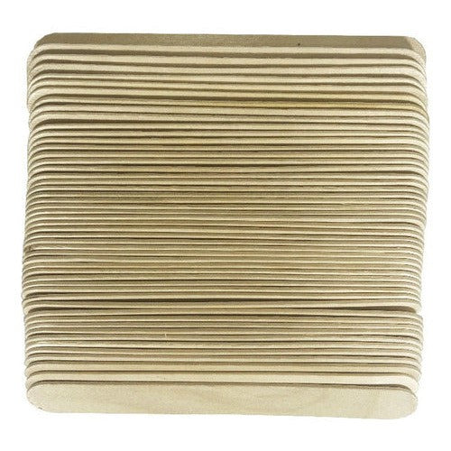 Palos De Helado Jumbo Madera Natural 50un