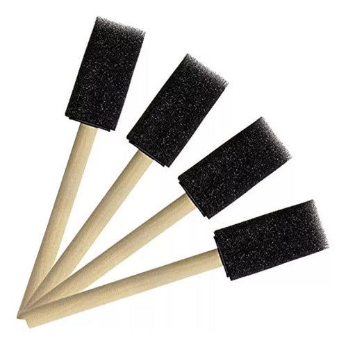 Kit Brochas Esponja Para Pintar 4 Un