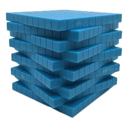 Bloques Base 10 Matemática Centenas 10 Piezas