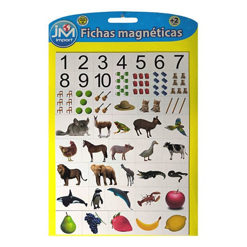 Pizarra Magnetica Con Fichas Numeros Y Formas