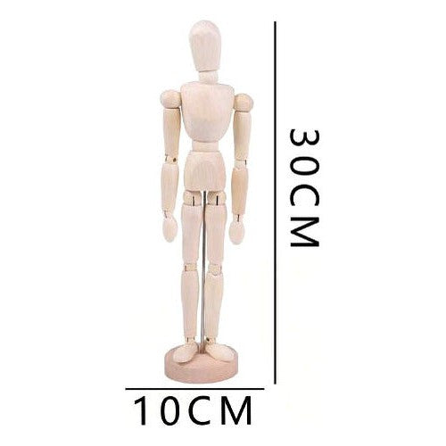 Figura Articulada De Madera Para Dibujo 30 Cm