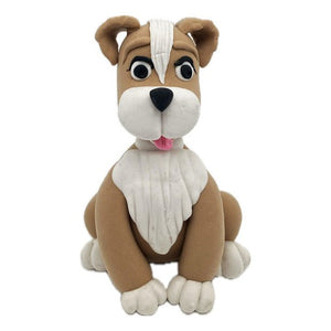 Perrito Cafe De Goma Eva 3d Figura Decorativa